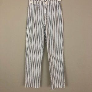 John Galt cotton/spandex striped pants, small
